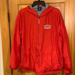 Boston University Lined Zip Up/Windbreaker